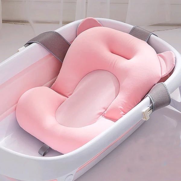 Baby Shower Bath Tub Pads, Non-Slip Newborn Bathtub Cushion Mats (Multiple Options)